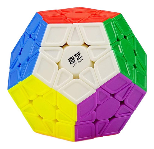 Megaminx - Cubo De Velocidad Pentagonal, Sin Etiquetas, 3 X