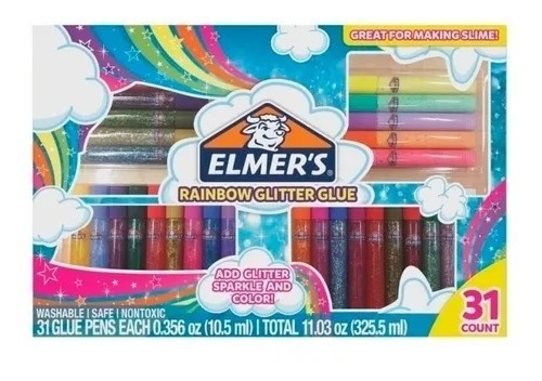 Elmers X31 Glitter Rainbow Arcoiris Brillos