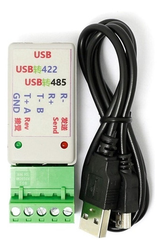 Conversor Adaptador 2 En 1 Usb Rs485 A Rs422 Ch340t