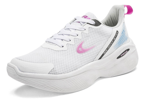 Tenis Chunky Stars 10981-6 Color Blanco Para Mujer Tx8