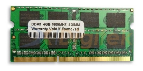 Memoria Sodimm Ddr3 4gb 1600mhz P/notebook O All In One