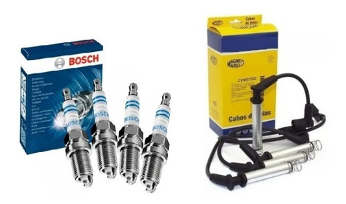 Kit Cabo E Vela Bosch Stilo 1.8 8v 2005 2006 2007 2008 2009 