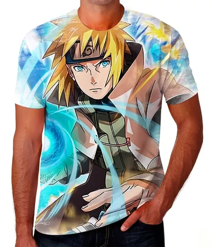 Camisa Camiseta Envio Hoje Minato Anime Desenhos Naruto 01