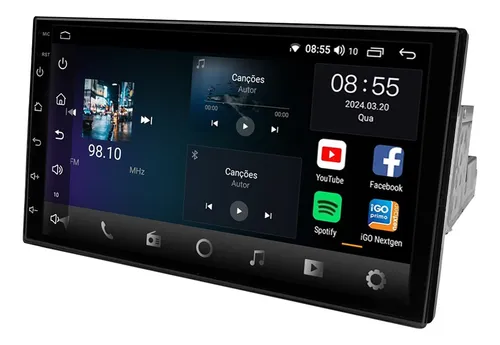comprar Multimidia Aikon Core Red 1din 7p 2\u002F64gb Qled