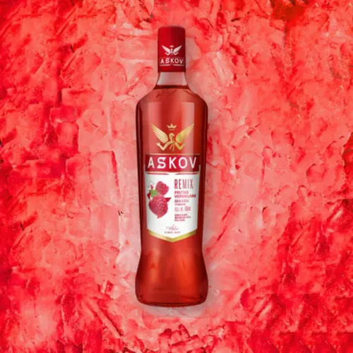 Vodka Askov Frutas Vermelhas Maracujá Limão Garrafa 900ml