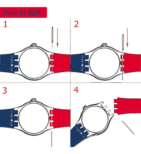 Correa De Reloj De Silicona For Swatch 17 Mm Cian