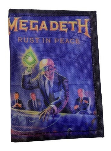Billeteras De Megadeth Cordura Rockería Que Sea Rock