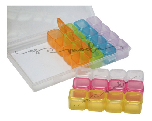 Caja Organizadora Para Cristales Para Uñas Colores