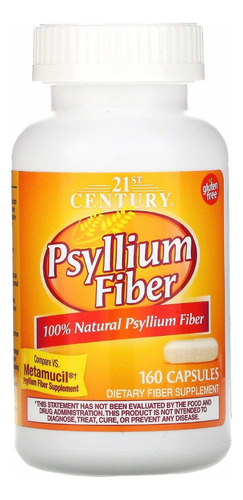 Psyllium Fibras 160 Cápsulas  Mesma Fórmula Do Metamucil.