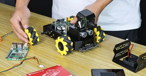 Robot Yahboom Ai Vision Para Raspberry Pi 5 Con Cámara Hd Di