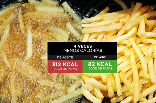 Imagen 6 de 8 de Freidora Sin Aceite Digital Gadnic - 4 Lts - 1400w