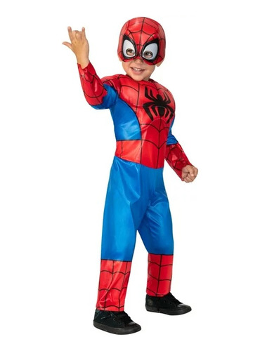 Disfraz Spiderman Hombre Araña Bebe Niño Talla 3-4 Original 