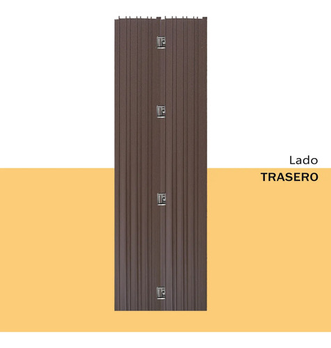 Lambrin Deco Wpc Tipo Madera Estandar Exterior 15 Pz 3.15 M2