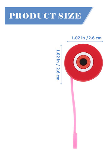 10 Fundas Protectoras Con Forma De Pajita Evil Eye De Estilo