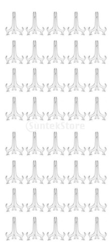 40 Caballetes Transparentes Con Soporte De Letrero