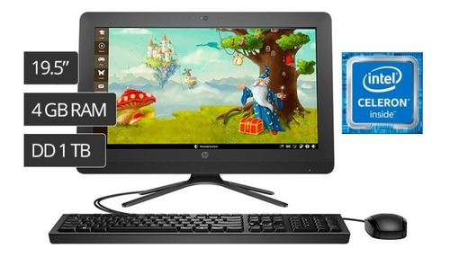 All In One Hp 20-c414la Intel Celeron 19.5  Ram 4 Gb - 1tb