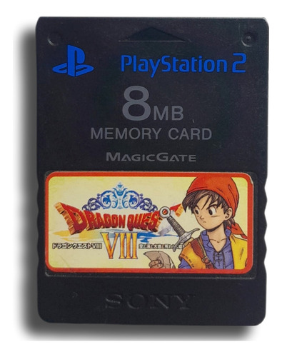 Memory Card Ps2 Original Etiqueta Dragon Quest 8 - Wird Us (Usado)