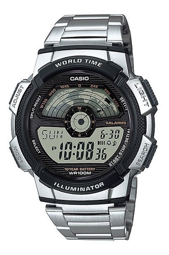 Reloj Hombre Casio Ae1100wd-1a Cronómetro Alarma Promo 30%