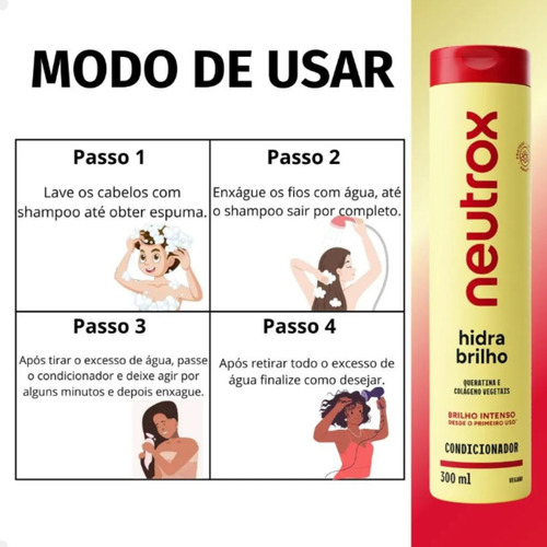 Condicionador Clássico Neutrox 300ml Hidratação Para Cabelos