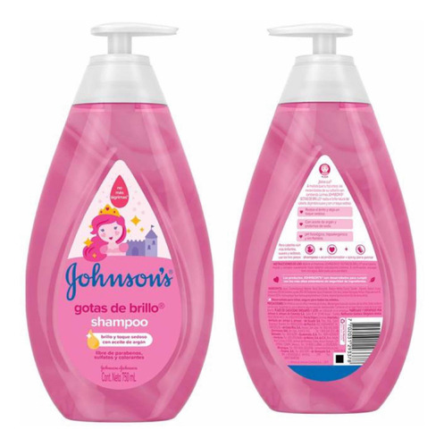 Shampoo Gotas De Brillo Johnsons 750ml (rosa)