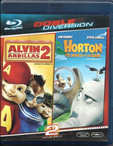 Duo Alvin Y Las Ardillas 2 / Horton Blu Ray Película Nuevo