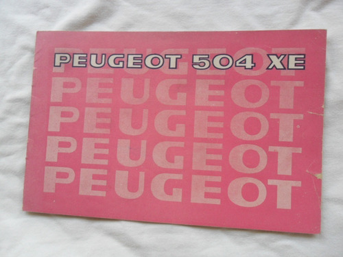 Peugeot 504 Xe 1973 Suplemento De Manual Original