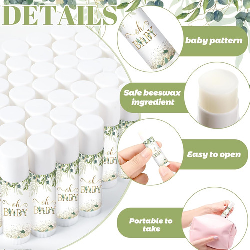 40 Piezas Bálsamo Labial A Granel Baby Shower Bálsamo Labial
