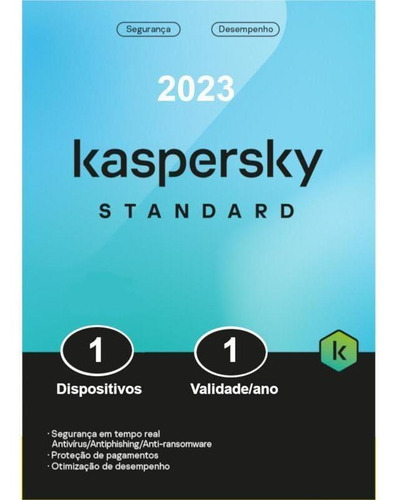 Kaspersky Antivírus Standard 1 Dispositivo, 1 Ano .