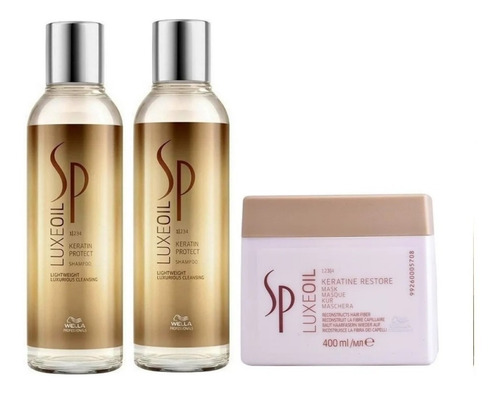 Duo Shampoo+ Mascarilla 400ml Aceite Argan Sp Luxe Oil Wella