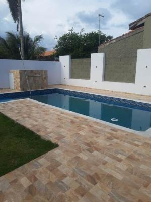 Imagem 3 de 13 de Linda Casa Com Excelente Piscina Pé Na Areia No Jardim Cibra