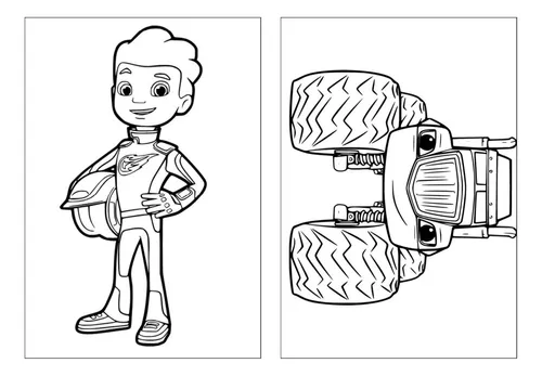 Páginas para colorir Blaze - Blaze imprimível grátis para crianças