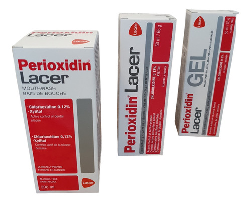 Perioxidin Lacer Gel + Enjuague + Pasta Control Placa 