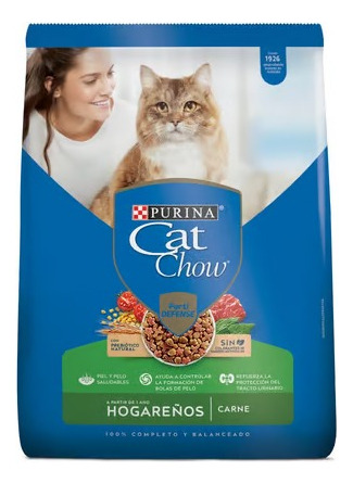Gatarina Cat Chow Para Gatos Hogareños Sabor A Carne 1,5 Kg