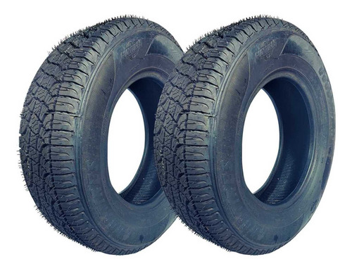 Kit 2 Pneu 235/70/16 Remold Com Borracha Vipal E Garantia