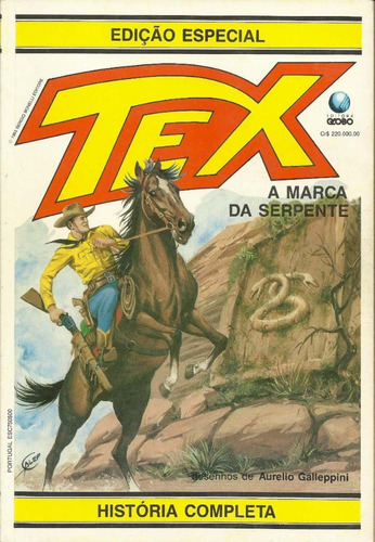Imagem 1 de 8 de Tex Gigante - A Marca Da Serpente Globo Bonellihq Cx368 K21