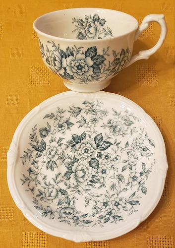 Taza Té Con Plato Loza Inglesa Grindley Printemps