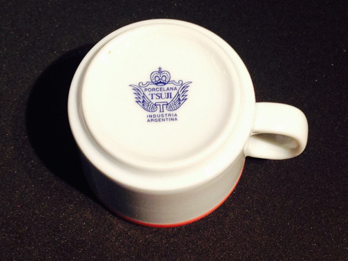 Tazas Tsuji Borde Rosa Oscuro Clasica Precio X 12u. Oferton