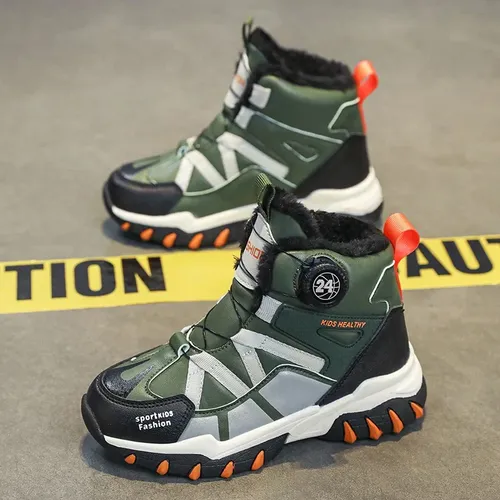 Botas De Nieve Impermeables Cálidas Con Forro Polar Para Niñ