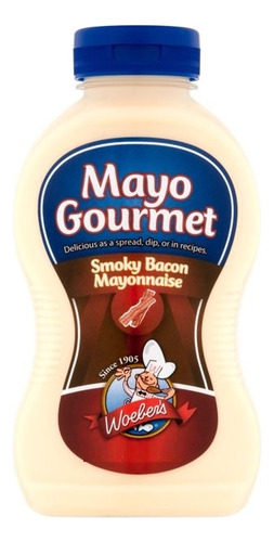 Mayonesa Gourmet Con Tocino Ahumado Woeber's 325ml Import