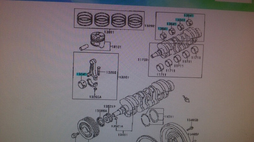 Concha De Biela 0.10 / 0.20 / 0.30 / 0.40 Hilux 22r
