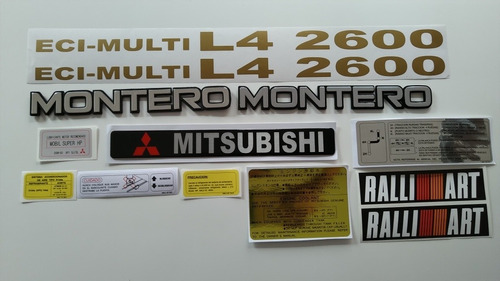 Mitsubishi Montero Std Calcomanias Y Emblemas