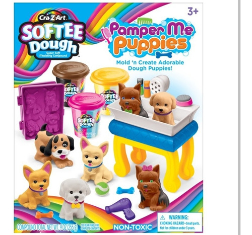 Imagen 1 de 2 de Play Doh De Cachorros Crazy Art