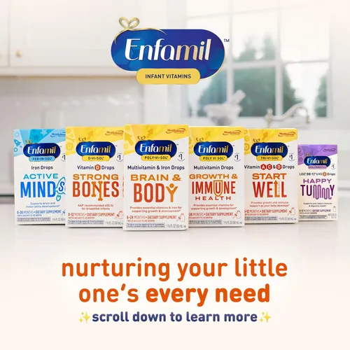 Gotas Multivitamínicas Para Bebés Enfamil Tri-vi-sol, Apoyan