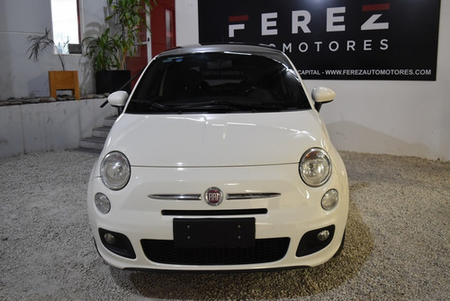 Fiat 500 1.4 16v Sport Nafta 2013 Color Blanco Imperdible!!