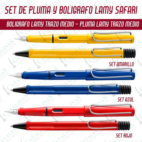 Set Lamy Safari Pluma+boligrafo Color A Eleccion Microcentro