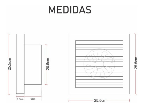 Imagen 2 de 5 de Extractores De Aire Y Olores Para Baño Y Cocina 8 Pulgadas