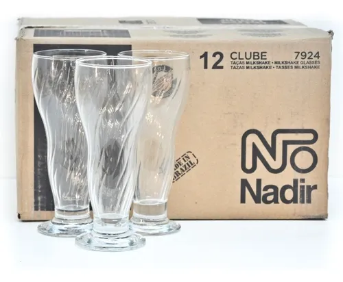 Vaso Copa Milk Shake Nadir Clube 360 Ml X24 Unidades Vidrio