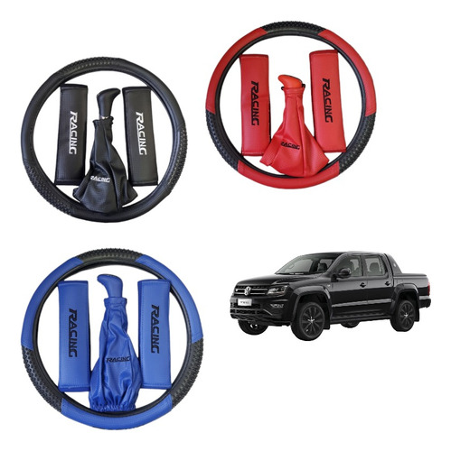 Kit Cubre Volante + C/cinturones + Palanca Cambio Amarok