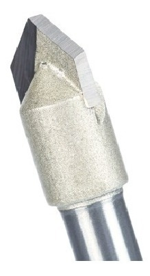 Imagem 2 de 8 de Fresa Gravadora V-bit 90 Graus Haste 6mm Corte 5/16 ( 8mm )