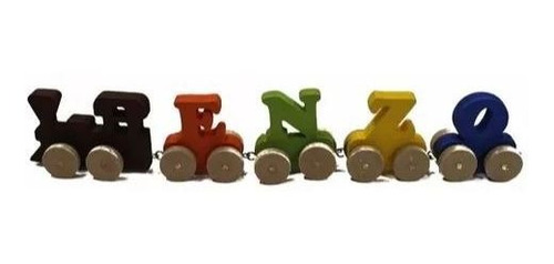 Trenzinho Personalizado Brinquedo Educativo Mdf Madeira